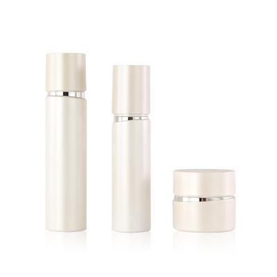 China Recyclable PET Cosmetic Packaging Containers Plastic Lotion Bottle And Cream Jar Wholesale for sale