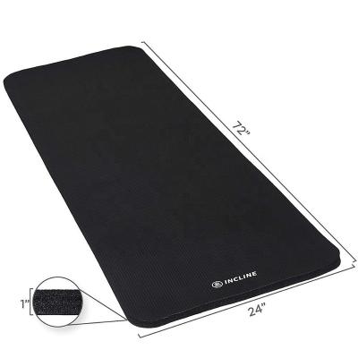 China Custom Body Health Care Massage Fitness Yoga Exercise NBR Mat With Strap NBR Yoga Carry Mat for sale