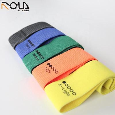 China New Luxury Home Fitness Workout Booty Bands For Legs And Button Non Slip Fabric Loop Bands Resistance Bands Set for sale