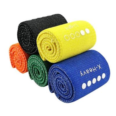 China Custom Body Health Care Logo Hip Circle Elastic Fabric Resistance Bands Workout Booty Bands Set for sale