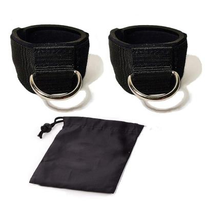 China Daily Life Double D Ring Padded Ankle Straps For Cable Machines for sale