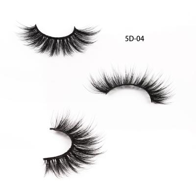 China Thick Faux Mink Eyelashes 5D Lashes Fluffy False Eyelashes for sale