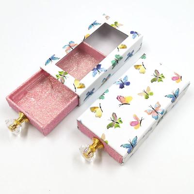 China 2021 Private Label Logo Mink Recyclable Luxury Empty Paper Wick Fake Eyelash Packaging Customized Box for sale