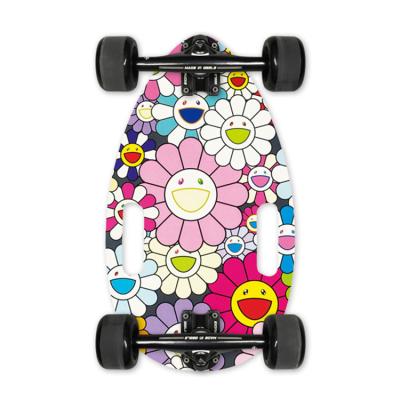 China Youth Factory Hot Selling High Quality 7 Ply Wood PU Wheel Maple Fish Skateboards Deck for sale