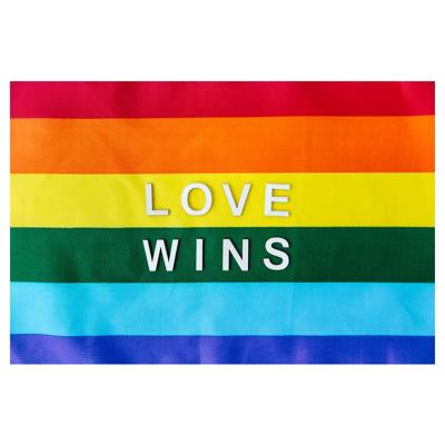 China Dose Widely Used Hot Selling Digital Full Rainbow Pride Gay Printing Flag for sale