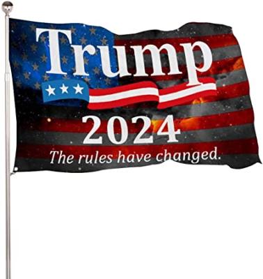 China Washable Flags Customize Professional Graduation Flag Trump KAG Hanging Flag for sale