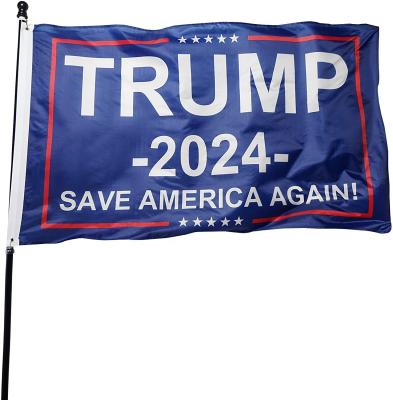 China Health Care Institute Best Price 3x5ft Election Trump Logo Wholesale Digital Printing Good Quality American Flags, Banners for sale