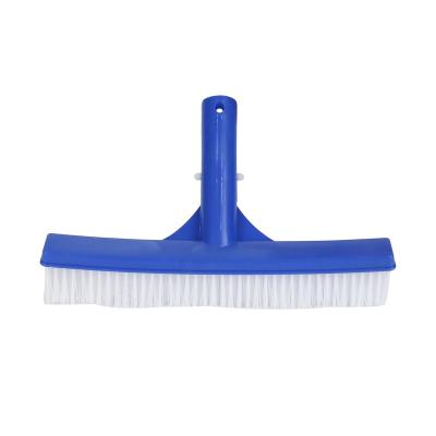 China 10inch/26cm Swimming Pool Brush Plastic Scrubber Bristle Swimming Pool Brush Nylon Head for sale