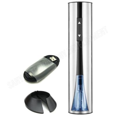 China Viable Unique Electric Wine Opener Stainless Steel Automatic Wine Bottle Opener With Foil Cutter for sale