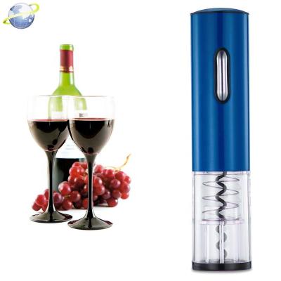 China Amazon Viable Hot Selling Rechargeable Electric Wine Bottle Opener Corkscrew Professional Electric Blue for sale