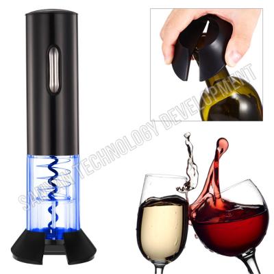 China Amazon Viable Hot Sale Rechargeable Electric Wine Bottle Opener Corkscrew Professional Electric Black for sale