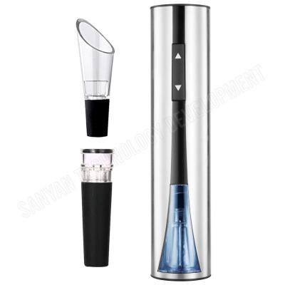 China Sustainable Electric Wine Opener 4 Pieces Set Stainless Steel Automatic Wine Opener Full Set for sale