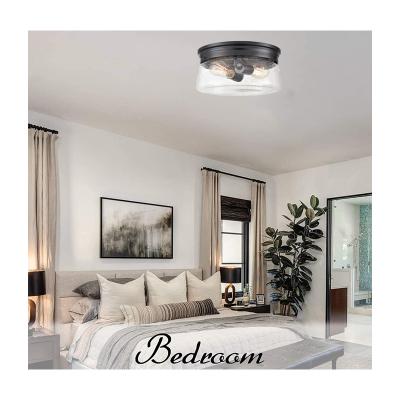 China Matte Black Bedroom Home LED Industrial Lamp Low Price Indoor Ceiling Light With ETL ROHS for sale