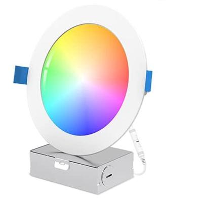 China 2021 New Modern Design 1*4 Inch RGB Downlight Smart Lighting WIFI&BLE APP Control Recessed Down Light LED for sale