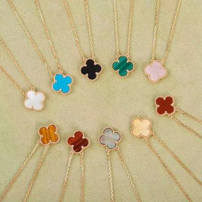 China The original high quality S925 gold clover logo clover necklace jewelry lucky women's wholesale for sale