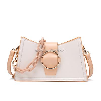 China 2021 summer new lady's fashion lady's handbag armpit stick bag fashion French chain one shoulder soft messenger bag for girl for sale