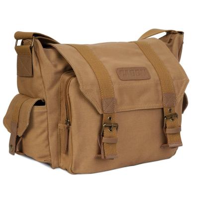 China Fashion Camera Bag Waterproof Durable Canvas Sling Camera Bag Waterproof Canvas Shoulder Customized Digital Video Bags/Camera Backpack for sale