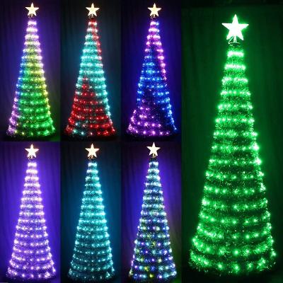 China Outdoor Smart Decoration H1.8M LED Xmas Tree Lights Home Shopping Holiday Shopping Mall Christmas Tree Yard Seller for sale