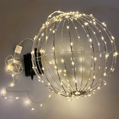 China Factory direct sale weihnachtsbeleuchtung copper solar lichterkette solar led ball light outdoor garden lights solar garden for sale