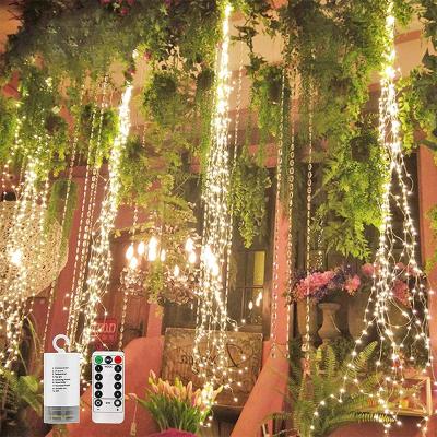 China Outdoor Fairy Lights Holiday Led Lichterkette Waterfall Fairy Lights Garden Light Decoration for sale