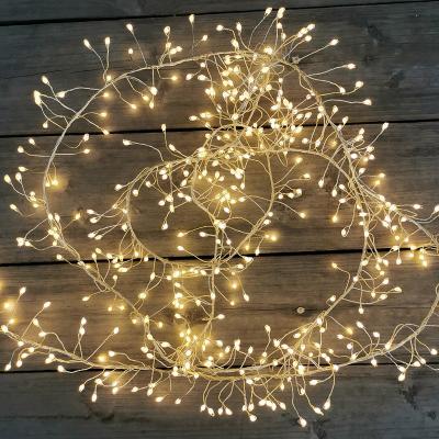 China String factory patent item warmwhite LED Christmas light cluster fairy lights for sale