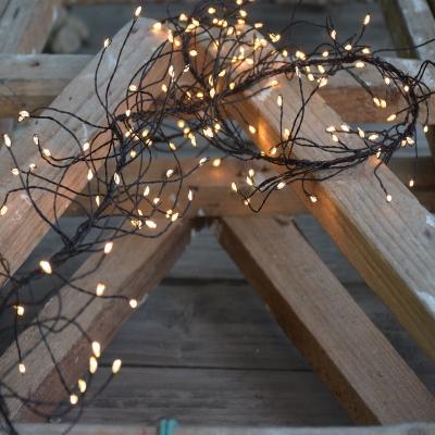 China Black Classic Warm Micro Group Christmas String Light LED Wire Fairy Lights for sale