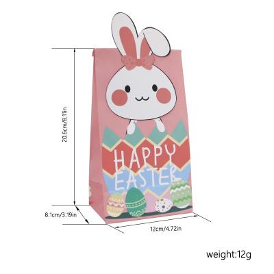 China Party Decoration Easter Bunny Ear Sweet Candy Gift Recyclable Paper Bag for sale