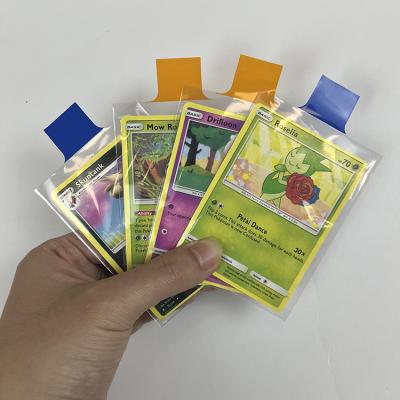 China Custom Waterproof Food Grade PP Flexible Gambling Easy Scoring Tap Penny Card Protector Sleeves for sale