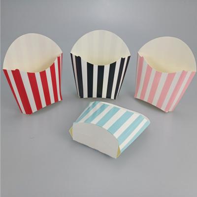 China Disposable Custom Design Cheap Disposable Take Away Hamburger French Fries Chicken Paper Packaging Box for sale