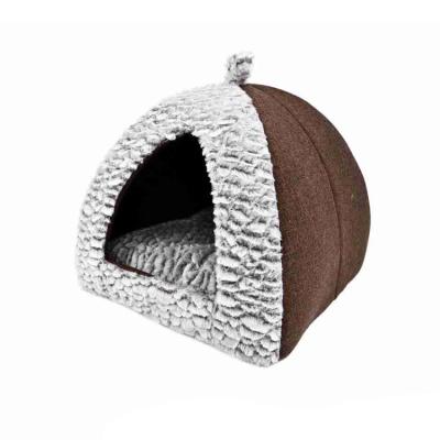 China Petstar Low Price New Sustainable Cat House Cave Type Pet Bed Warm Pet Beds for sale