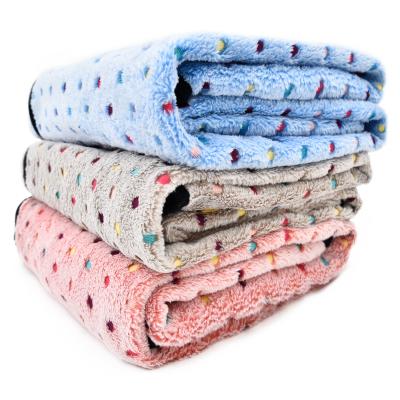 China Durable Polyester Fabric ,Dot Pattern Pet Soft And Cute Comfortable Blanket Dog Blanket for sale