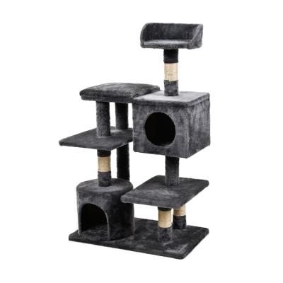 China PetStar Viable Cat Tree Cat Scratch Board Multi-Layer Moisture Proof Deluxe Large Cat Tree for sale