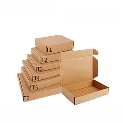 China Recycled Materials Store Low Moq Brown / White Corrugated Kraft Cardboard Mailer Box Packaging Mailing Boxes for sale