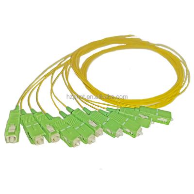 China Simplex FTTH FTTB FTTX Network Single Mode 0.9mm PVC/LSZH SM SC LC Pigtail FTTH Fiber Optic Pigtail for sale