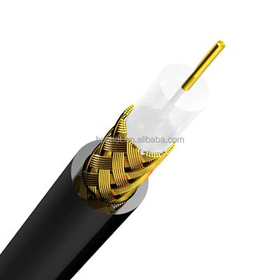 China CATV Manufacturer Bare Copper CCS Conductor PVC PE Jacket RG11 Coaxial Cable 75ohms CATV CCTV Cable for sale