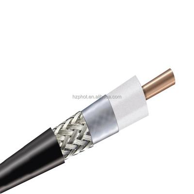 China Telecom Communication Manufacturer Low Loss 50 Ohm CCTV 5D 8D 10D 12D Bare Copper Coax Coax Cable for sale