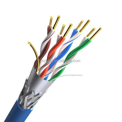 China Computer Networks Bare CCA Conductor SFTP Cat5e PVC PE Copper LAN Cable Internet Cable Cat Jacket 5e 4 Pairs 1000FT 305m for sale