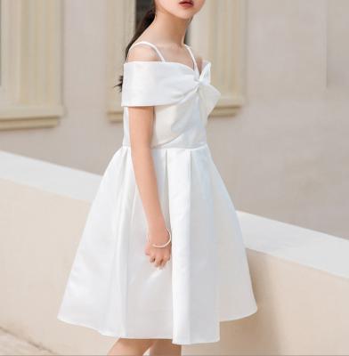 China New 2022 summer birthday party dress slip dress washable girl dress white for sale