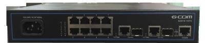 China Fast Ethernet Layer 2 Gigabit Switch , 10/100 Base-T 8 Port Managed Switch S2610-10TC for sale