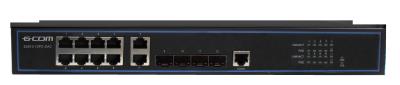 China 10 Port POE Switch / Power Over Ethernet Switch 2 × 100/1000BaseX SFP S2610-12PC for sale