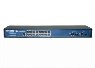 China Intellectual Accessing Fast Ethernet L2 Switch 16 Port 2.5M Forwarding Capacity for sale