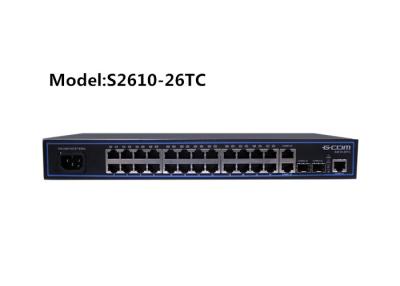 China 8.8Gbps Managed 24 Port Gigabit Smart Switch 16K MAC Address S2610-26TC for sale