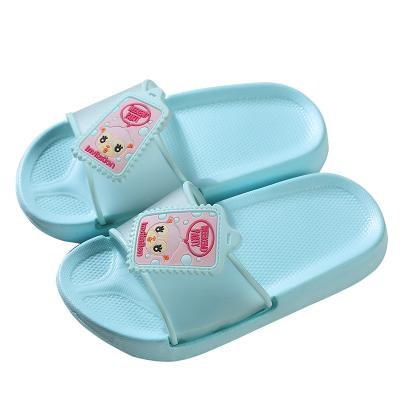 China 2021 Hot Selling Waterproof EVA Slide Summer Bedroom Bathroom Cartoon Children Indoor Home Shoes Lightweight Slippers for sale