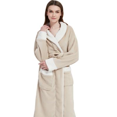 China QUICK DRY Solid Ladies Sleeping To Use Bathrobe Dressing Gowns for sale