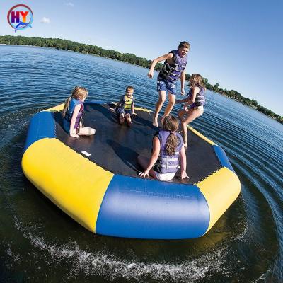 China Outdoor PVC Tarpaulin Factory Price Entertainment Inflatable Water Floating Toys/Inflatable Bungee Trampoline/Inflatable Water Trampoline For Sale for sale