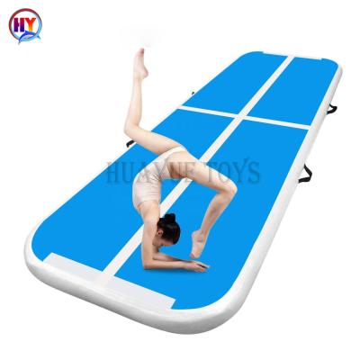 China Cheap Eco-friendly Inflatable Tumbling Gymnasium Air Track Mat Air Track For Gymnastics 3m 4m 5m Red Yellow Black Pink Black Color And Size for sale