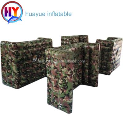 China 0.6mm PVC/0.9mm Strong Airtight Inflatable PVC Tank Military Paintball Bunker For Paintball Games Inflatable Paint Bunker Field For Sale for sale