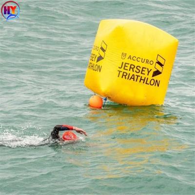 China Factory Direct Selling 0.6mm PVC Eco-Friendly Inflatable Water Beacon Floating Warning Pontoons For Lakes Swimming Contest Dive Water Match for sale