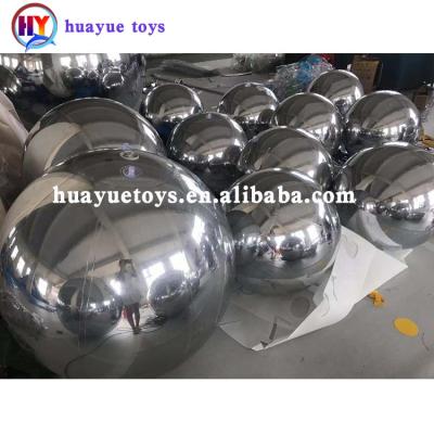 China Advertising activities manufacturer high quality PVC 0.6m inflatable mirror ball in running sphere/disco ball mirror for sale for sale