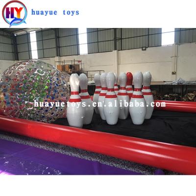 China Zorb Games Soft Funny Elephant Set/Inflatable Toy Outdoor Inflatable Bowling Ball Human Bowling Pins Exciting Balls For Sale for sale